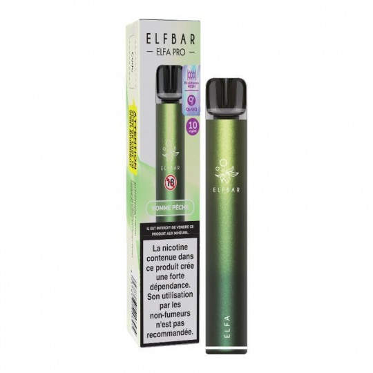 Puff Nicotine : Kit Elfa Pro Pomme Pêche