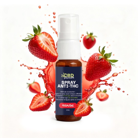 Spray Kleaner anti-THC Fraise | CBD pas chere
