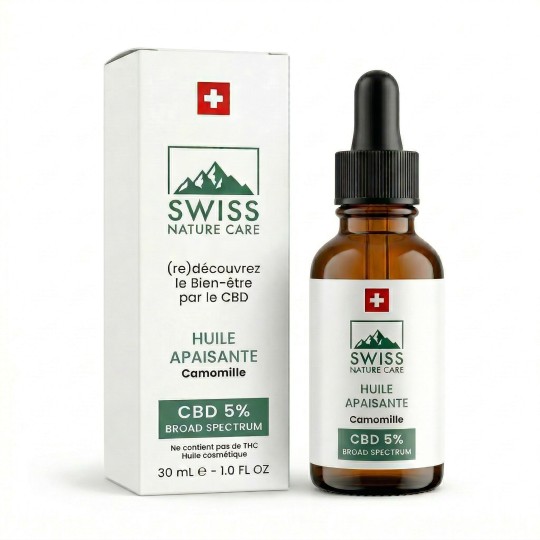 Huile CBD 5% Apaisante - Swiss Nature Care