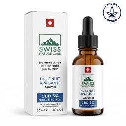 Huile CBD 5% Nuit - Swiss Nature Care
