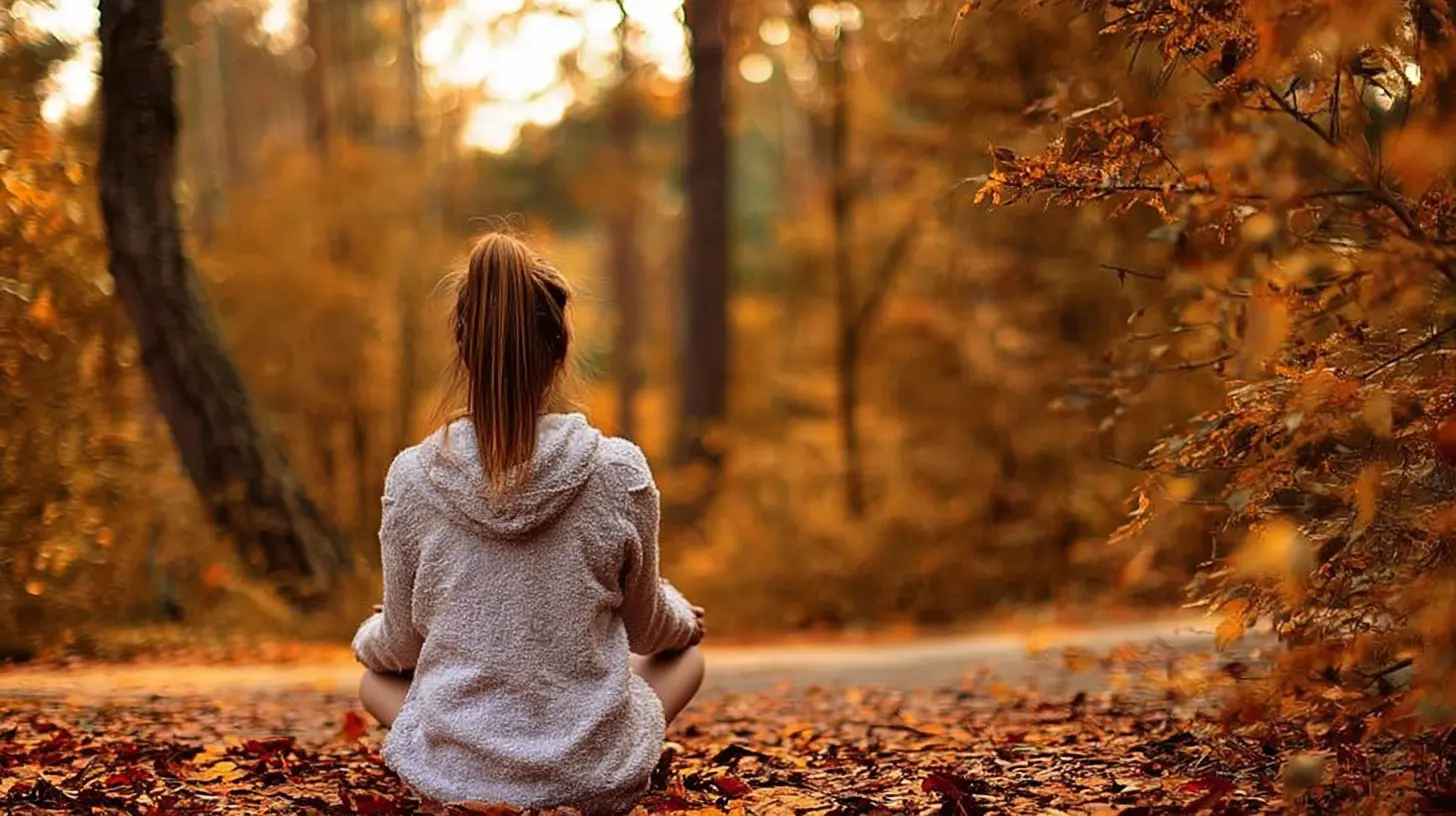 femme qui retrouve le bien-être en automne